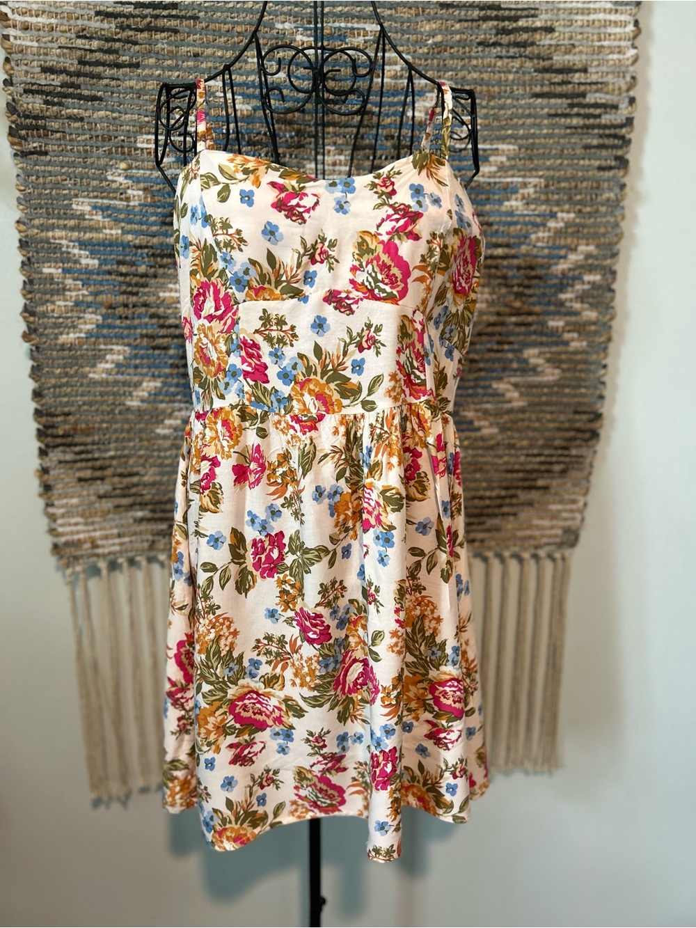 New Look Floral Spaghetti-Strap Summer Dress